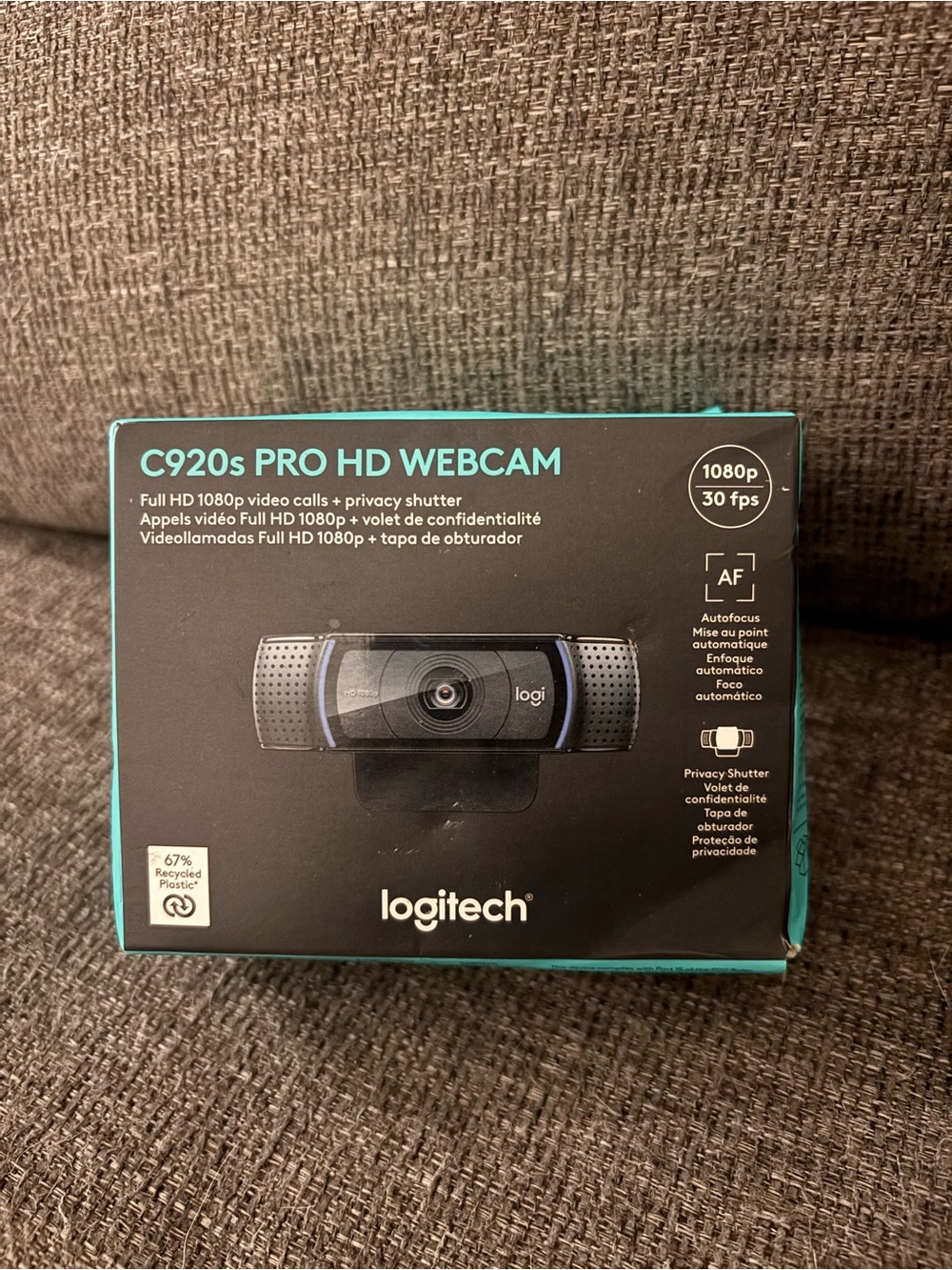 Logitech C920s PRO HD Webcam - Black